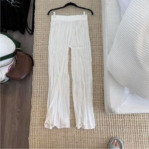 Nasty Gal White Flowy Pants
